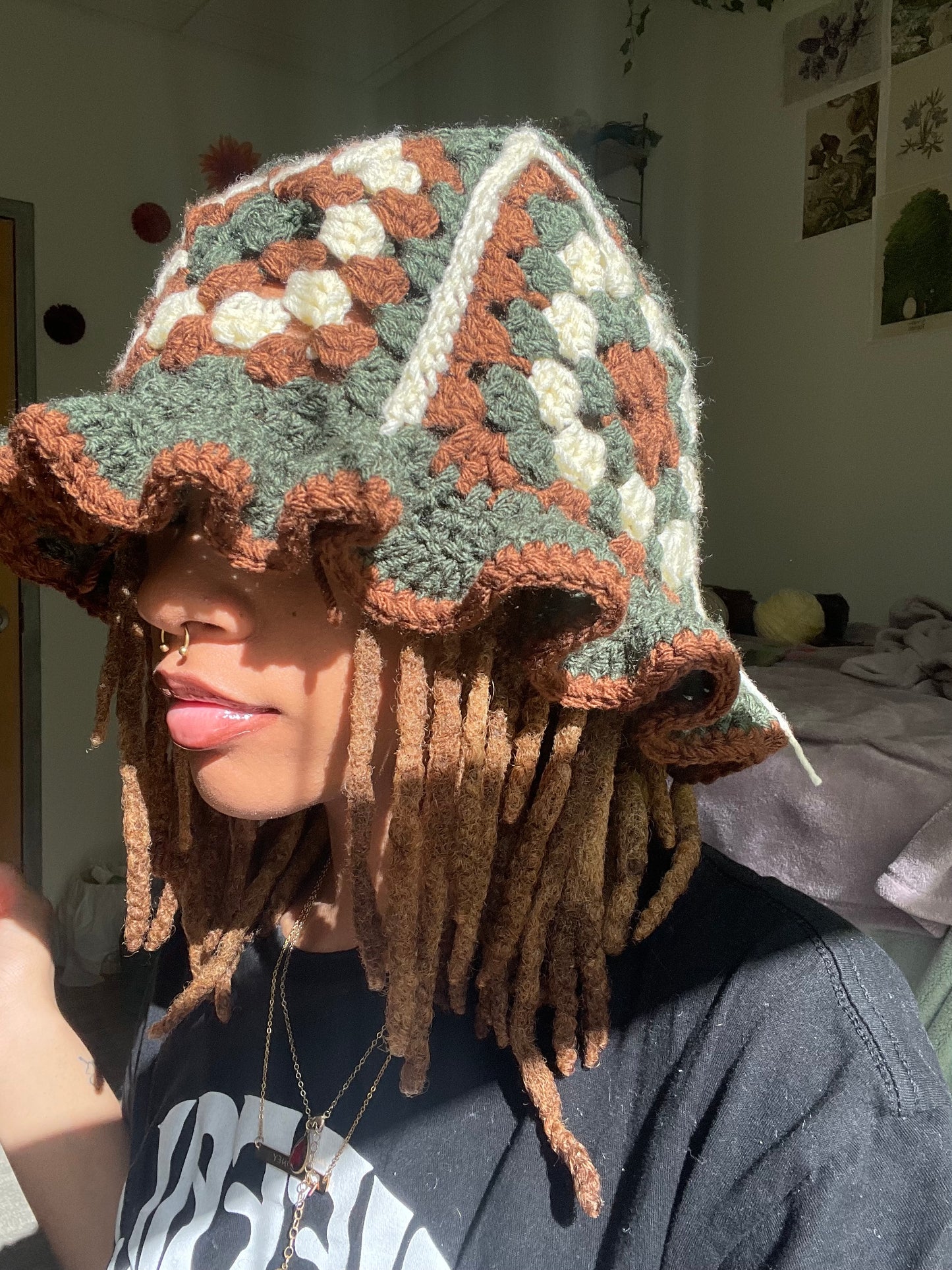 Granny Square Bucket Hat